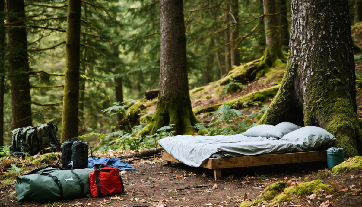 découvrez nos conseils pratiques et méthodes efficaces pour créer un lit de campement confortable en forêt, afin de garantir un sommeil réparateur en pleine nature.