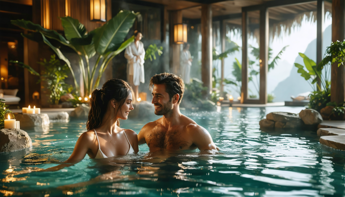 offrez-vous un week-end en amoureux et laissez-vous séduire par les bienfaits relaxants d'un spa pour un moment de détente et de sérénité à deux.